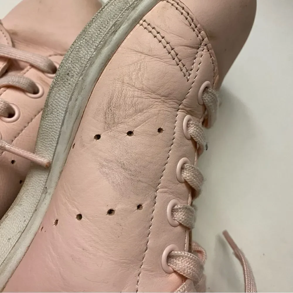 Adidas GENUINE Stan Smith Womens Casual Trainers pink sneakers leather 9
